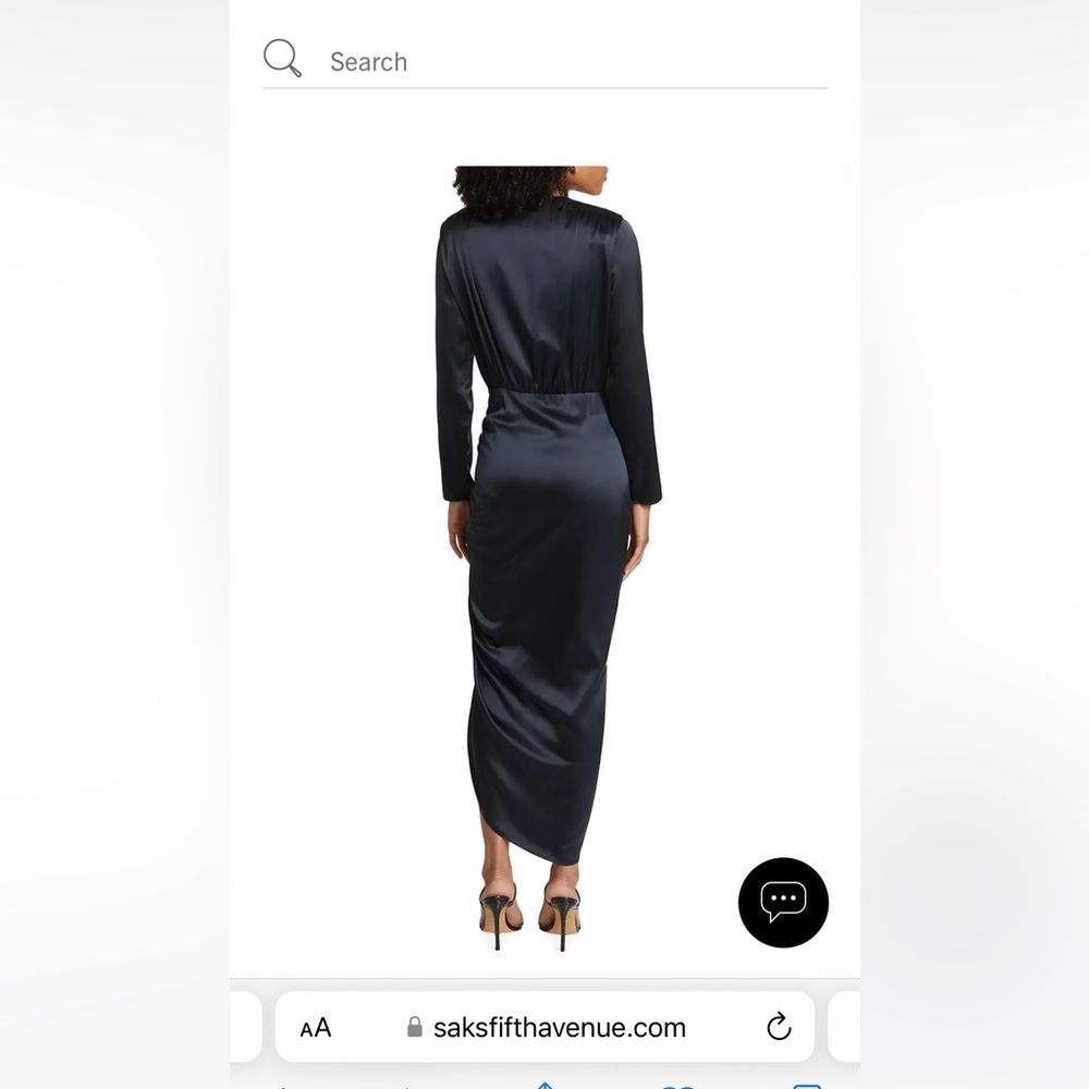 New Veronica Beard Cameri Silk Wrap Midi Ruched D… - image 4